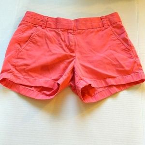 VGUC. J. Crew salmon colored Chino shorts.